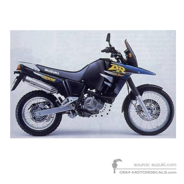 Aufkleber für Suzuki DR800S BIG 1997 - Schwarz • Suzuki OEM-Aufkleber