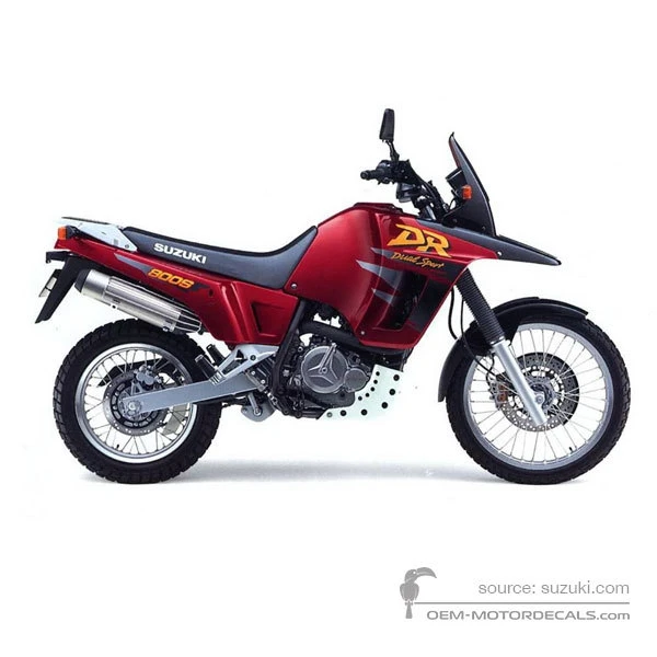 Aufkleber für Suzuki DR800S BIG 1997 - Rot • Suzuki OEM-Aufkleber