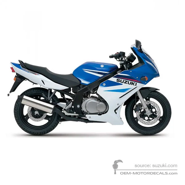 Pegatinas para Suzuki GS500F 2007 - Azul Blanco • Suzuki Pegatinas OEM
