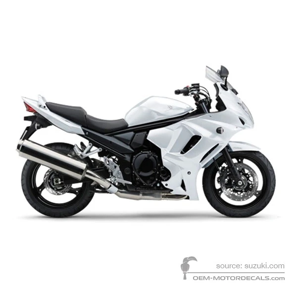 Naklejki do Suzuki GSX1250FA 2012 - Biały • Suzuki Naklejki OEM