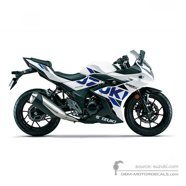 Pegatinas para Suzuki GSX250R 2020 - Blanco • Suzuki Pegatinas OEM