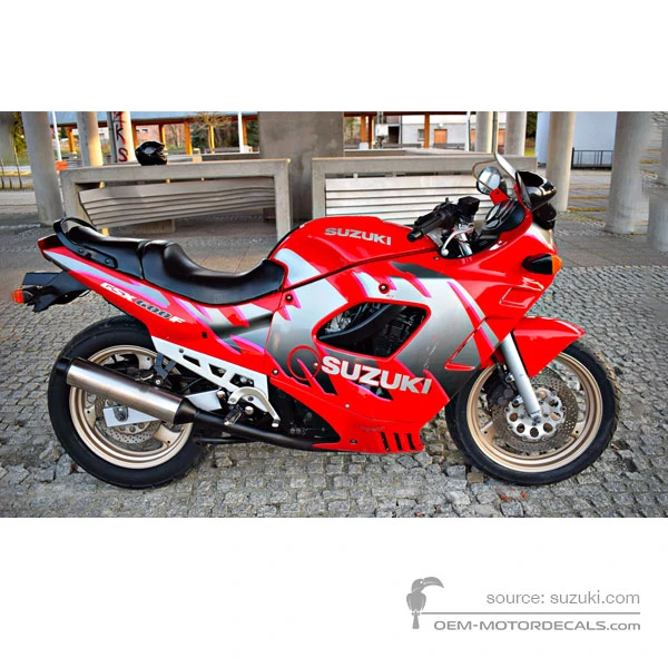 Naklejki do Suzuki GSX600F 1992 - Czerwony • Suzuki Naklejki OEM