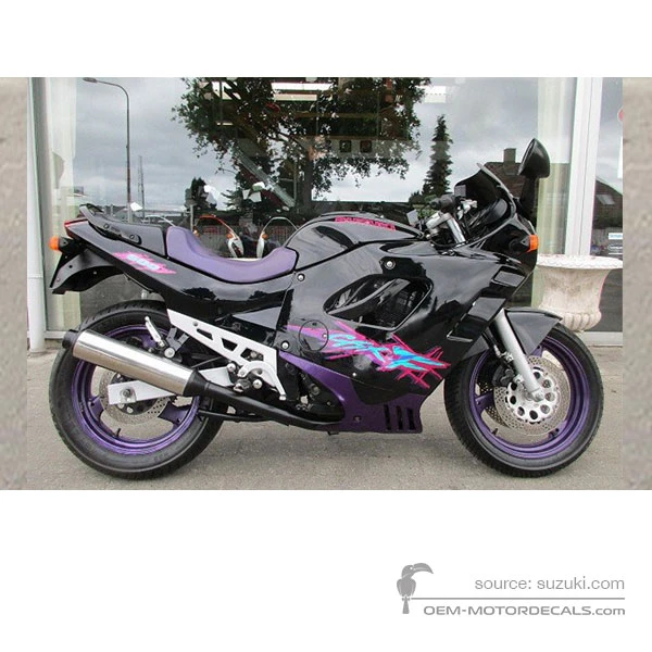Pegatinas para Suzuki GSX600F 1994 - Negro • Suzuki Pegatinas OEM