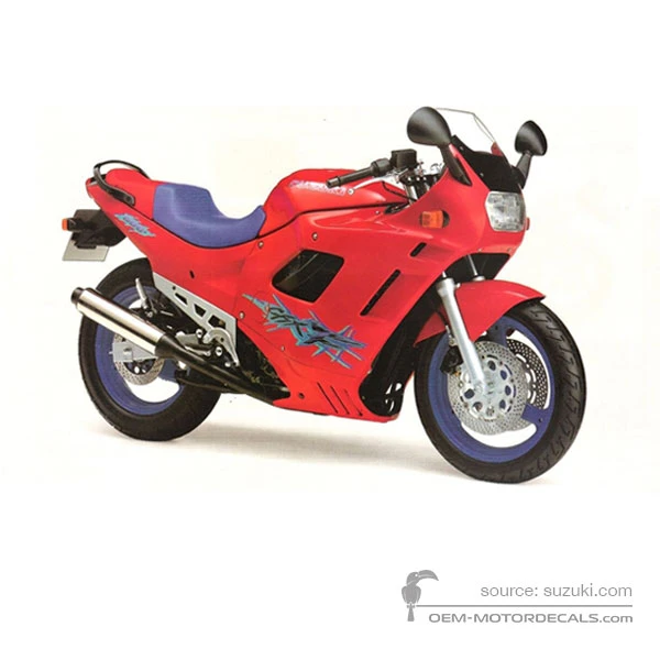 Adesivi per Suzuki GSX600F 1994 - Rosso • Suzuki Adesivi OEM