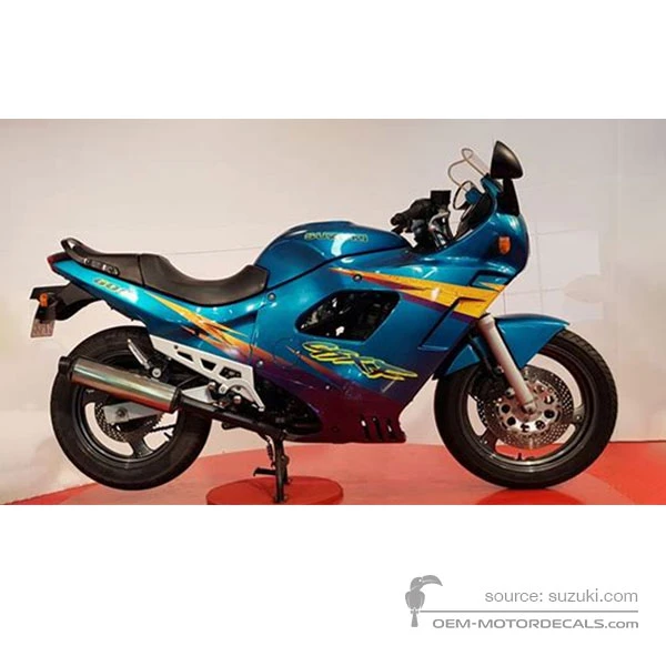 Pegatinas para Suzuki GSX600F 1996 - Verde • Suzuki Pegatinas OEM
