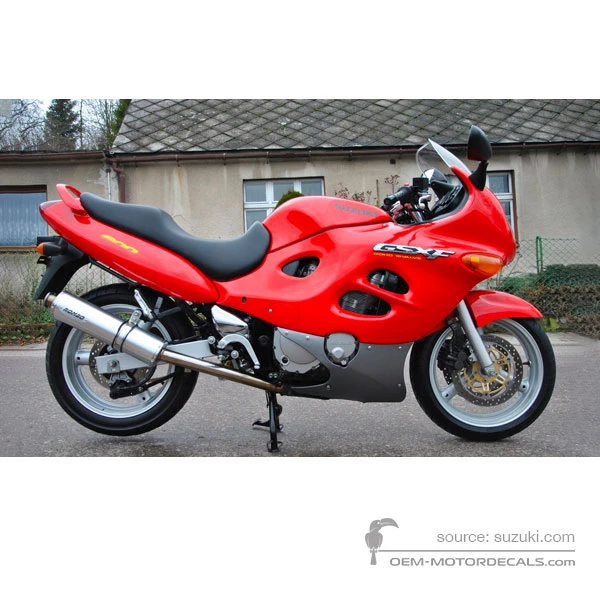 Decals for Suzuki GSX600F 1998 - Red • Suzuki OEM Decals