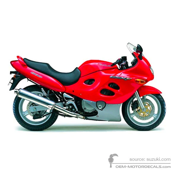 Adesivi per Suzuki GSX600F 1999 - Rosso • Suzuki Adesivi OEM