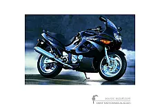 Stickers voor Suzuki GSX600F 2000 - Zwart • Suzuki OEM Stickers