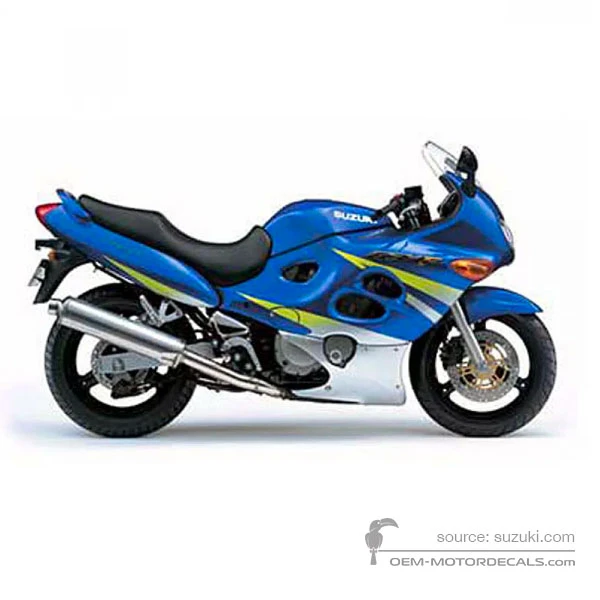Naklejki do Suzuki GSX600F 2002 - Niebieski • Suzuki Naklejki OEM