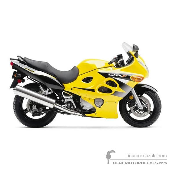 Pegatinas para Suzuki GSX600F 2004 - Amarillo • Suzuki Pegatinas OEM