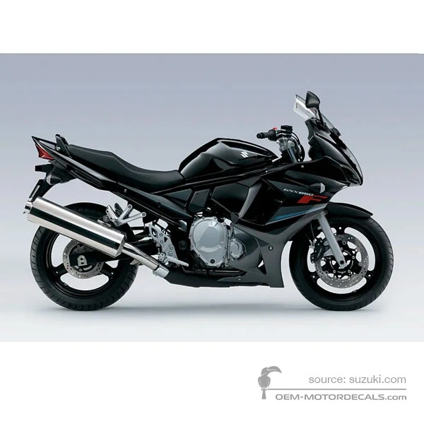 Aufkleber für Suzuki GSX650F 2009 - Schwarz • Suzuki OEM-Aufkleber