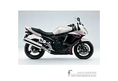 Naklejki do Suzuki GSX650F 2011 - Biały • Suzuki Naklejki OEM