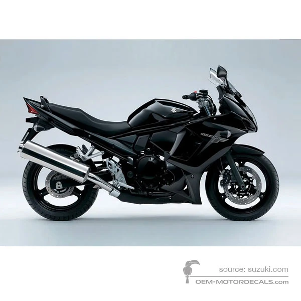 Naklejki do Suzuki GSX650F 2012 - Czarny • Suzuki Naklejki OEM
