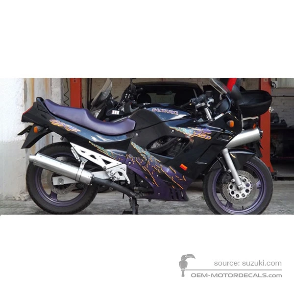 Pegatinas para Suzuki GSX750F 1995 - Negro • Suzuki Pegatinas OEM