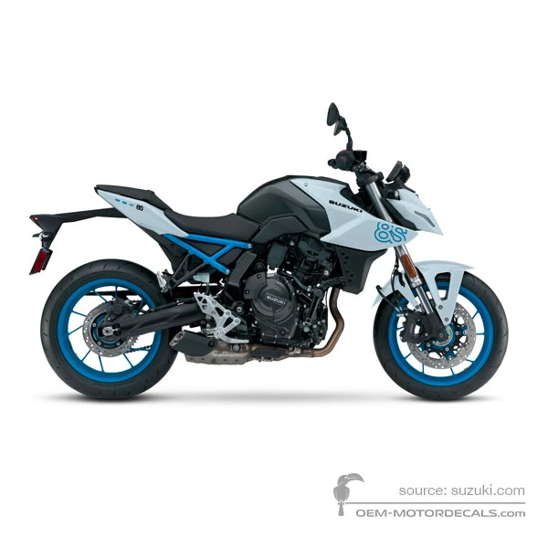 Naklejki do Suzuki GSX8S 2023 - Biały • Suzuki Naklejki OEM