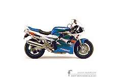 Stickers voor Suzuki GSXR1100 1994 - Blauw Wit • Suzuki OEM Stickers