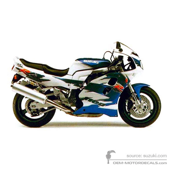 Pegatinas para Suzuki GSXR1100 1995 - Azul • Suzuki Pegatinas OEM