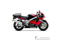 Aufkleber für Suzuki GSXR750 1999 - Rot • Suzuki OEM-Aufkleber