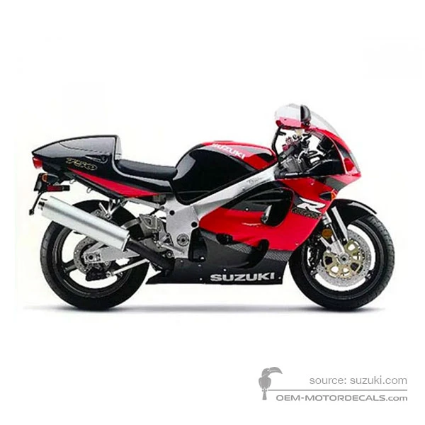 Aufkleber für Suzuki GSXR750 1999 - Rot • Suzuki OEM-Aufkleber