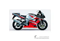 Decals for Suzuki GSXR750 2001 - Black Red • Suzuki OEM Decals