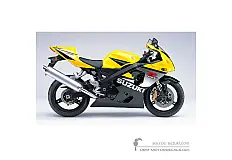 Pegatinas para Suzuki GSXR750 2005 - Negro Amarillo • Suzuki Pegatinas OEM