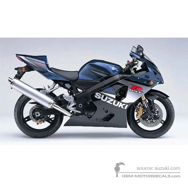 Naklejki do Suzuki GSXR750 2005 - Niebieski • Suzuki Naklejki OEM