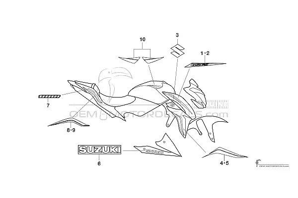 Suzuki GSXS1000 2018 - Wit