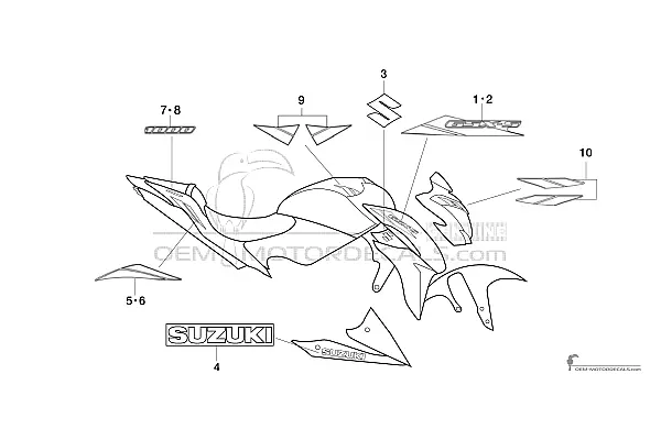 Suzuki GSXS1000 2020 - White
