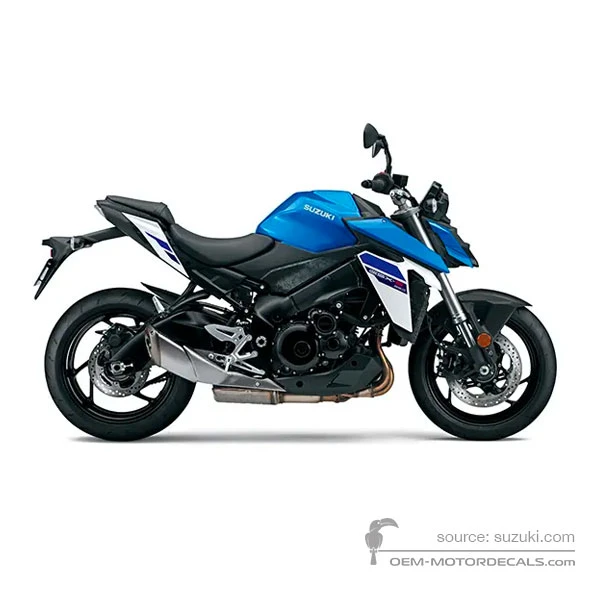 Stickers voor Suzuki GSXS1000 2025 - Blauw • Suzuki OEM Stickers