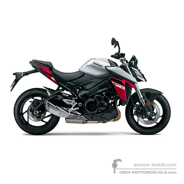 Pegatinas para Suzuki GSXS1000 2024 - Plata • Suzuki Pegatinas OEM