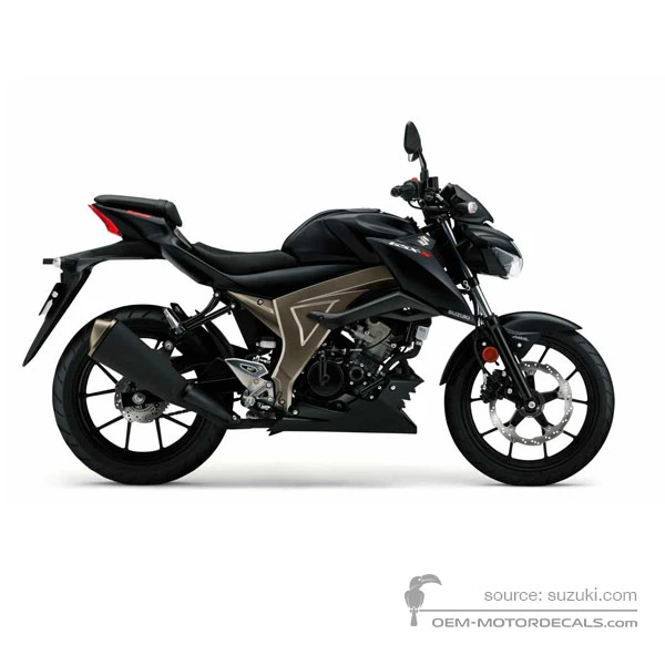 Naklejki do Suzuki GSXS125 2018 - Czarny • Suzuki Naklejki OEM