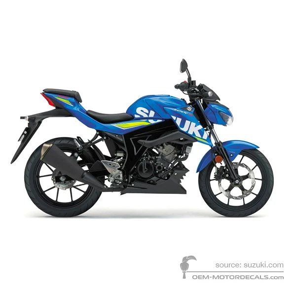 Pegatinas para Suzuki GSXS125 2018 - Azul • Suzuki Pegatinas OEM