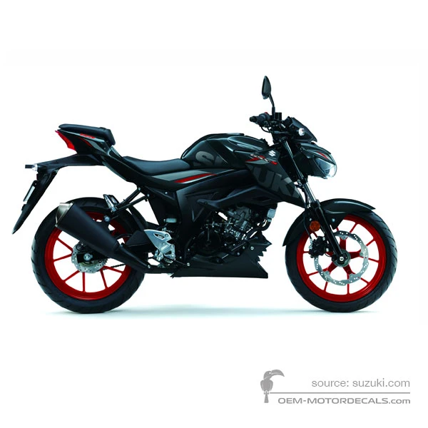 Naklejki do Suzuki GSXS125 2019 - Czarny • Suzuki Naklejki OEM