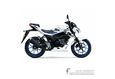 Aufkleber für Suzuki GSXS125 2019 - Weiss • Suzuki OEM-Aufkleber