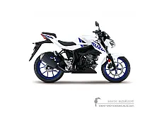 Aufkleber für Suzuki GSXS125 2020 - Weiss • Suzuki OEM-Aufkleber