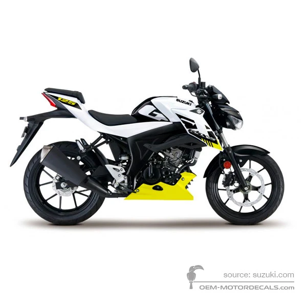 Naklejki do Suzuki GSXS125 2021 - Żółty • Suzuki Naklejki OEM
