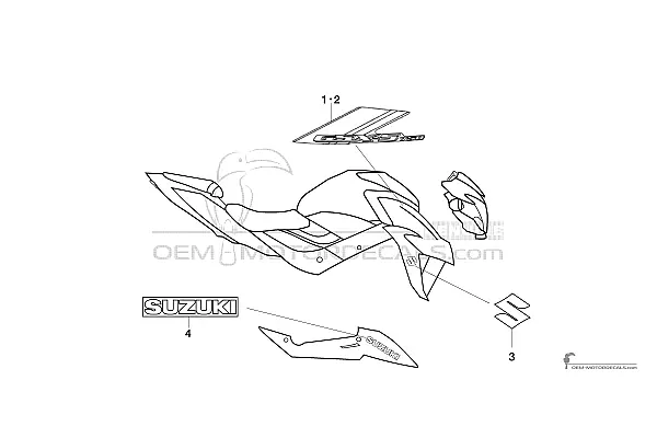 Suzuki GSXS750 2018 - Zwart