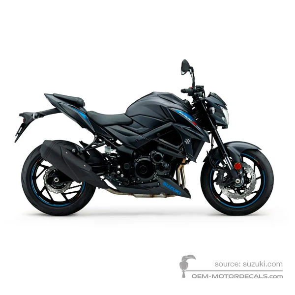 Naklejki do Suzuki GSXS750 2019 - Czarny • Suzuki Naklejki OEM
