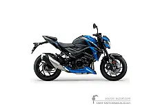 Autocollants pour Suzuki GSXS750 2019 - Bleu • Suzuki Autocollants OEM
