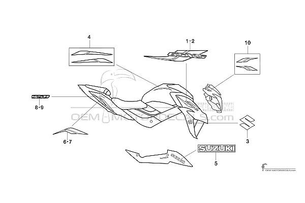 Suzuki GSXS750 2019 - Biały