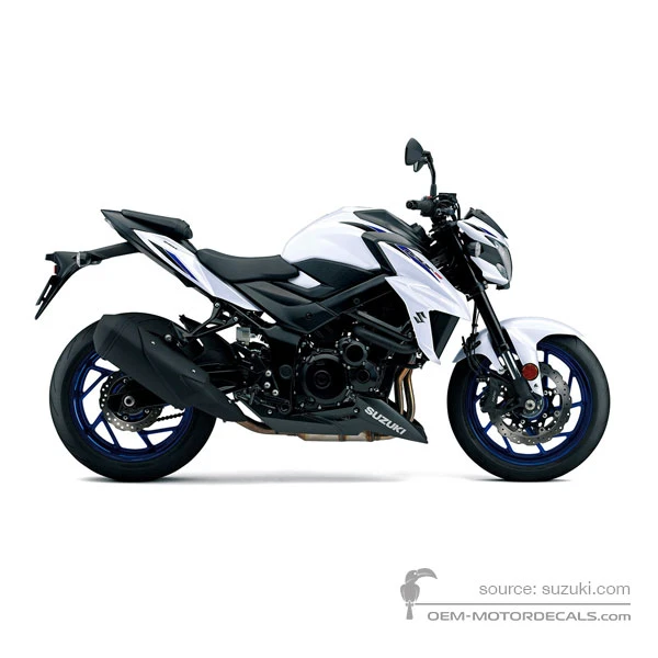 Naklejki do Suzuki GSXS750 2020 - Biały • Suzuki Naklejki OEM