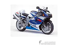 Stickers voor Suzuki TL1000R 1999 - Blauw Wit • Suzuki OEM Stickers