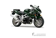 Naklejki do Suzuki TL1000S 1997 - Zielony • Suzuki Naklejki OEM