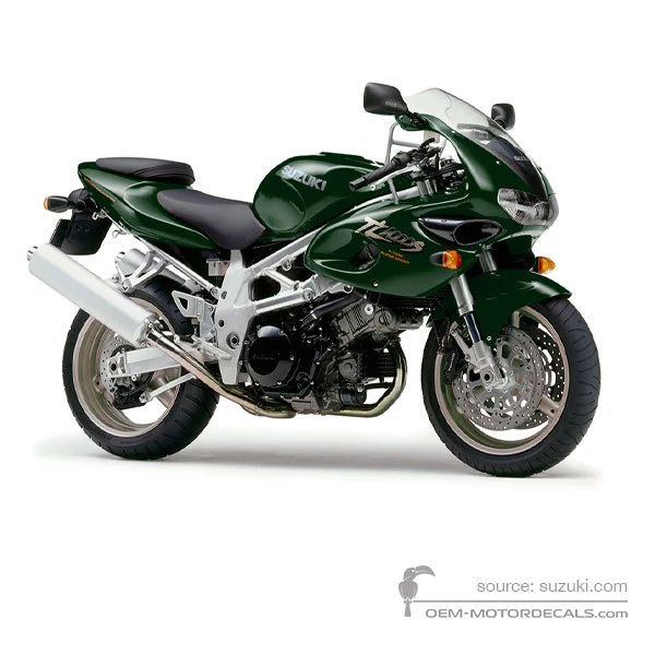 Aufkleber für Suzuki TL1000S 1997 - Grün • Suzuki OEM-Aufkleber