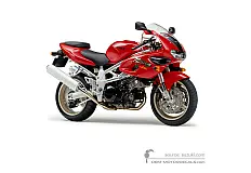 Naklejki do Suzuki TL1000S 1997 - Czerwony • Suzuki Naklejki OEM