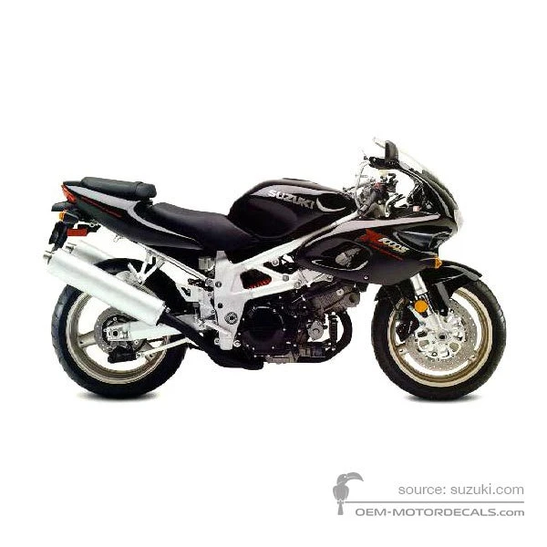 Adesivi per Suzuki TL1000S 1998 - Nero • Suzuki Adesivi OEM