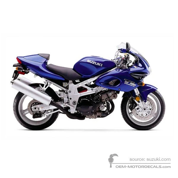 Adesivi per Suzuki TL1000S 2001 - Blu • Suzuki Adesivi OEM