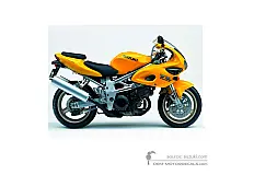 Naklejki do Suzuki TL1000S 2001 - Żółty • Suzuki Naklejki OEM