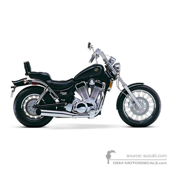 Pegatinas para Suzuki VS1400 INTRUDER 1987 - Negro • Suzuki Pegatinas OEM