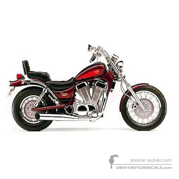 Decals for Suzuki VS1400 INTRUDER 1991 - Red • Suzuki OEM Decals